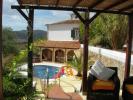 The pool from the outside Moroccan living space 